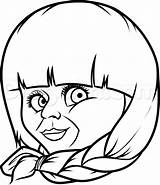Coloring Doll Pages Chucky Drawing Easy Draw Annabelle Scary Drawings Halloween Print Baby Clipartmag Printable Getcolorings Choose Board sketch template