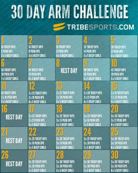30 Day Arm Challenge Workouts