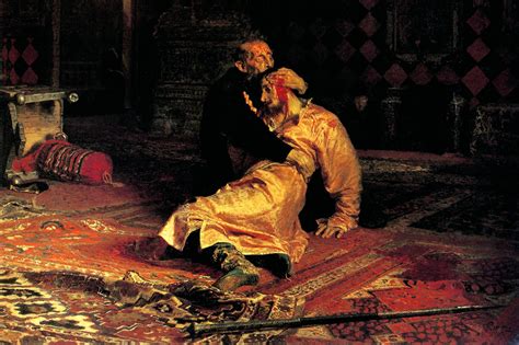 ivan  terrible painting damaged  russia  vodka fueled attack