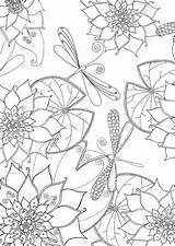 Colouring Book Flowers Pretty Booktopia Inside Take Look sketch template