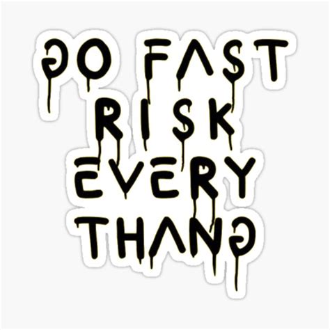 fast risk  sticker  sale  axisworld redbubble