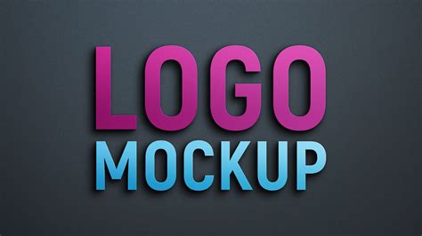 simple  modern  logo mockup graphicsfamily