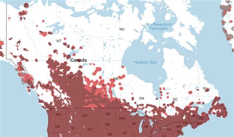 Verizon Wireless Coverage In Canada Map Map
