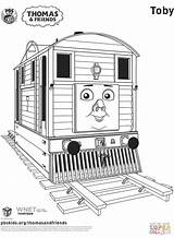 Thomas Coloring Friends Train Drawing Toby Pages Outline Printable Characters Cartoon Puzzle Drawin Drawings sketch template