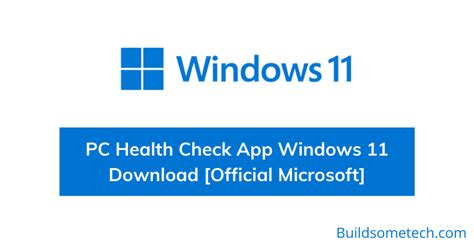 pc health check app windows 11 download [official microsoft]
