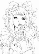 Coloring Manga Pages Adults Anime Adult Lolita Printable Color Print Sheets Afkomstig Van Getcolorings Kleurplaten sketch template
