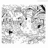 Louie Dewey Coloring Huey Christmas Pages Snowman Xcolorings 580px 80k Resolution Info Type  Size Jpeg sketch template