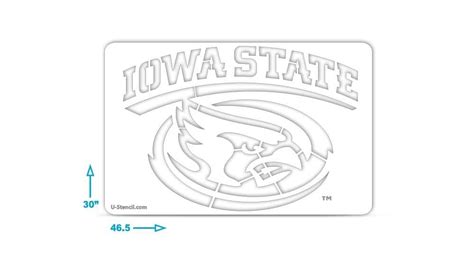 iowa state bird stencil  tailgater isuoos   stencil