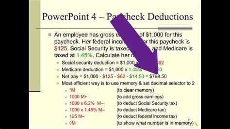 calculate paycheck deductions net pay   desktop calculator youtube