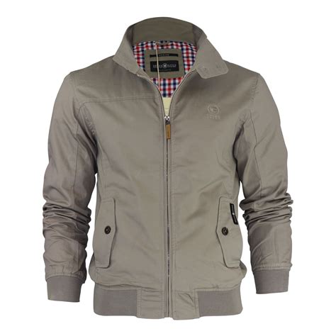 mens harrington jacket crosshatch harrinz vintage retro summer jacket coat