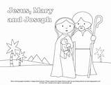 Holy Family Coloring Kids Pages Happy Saints Joseph Printable Crafts Happysaints Catholic Jesus Mary School Templates Getcolorings Choose Board Template sketch template