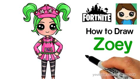 draw zoey fortnite youtube