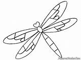 Dragonfly Drawing Simple Clipart Clip sketch template