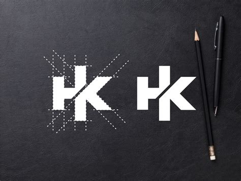 hk monogram logo  teuku galih p  dribbble