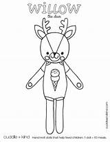 Kids Cuddle Kind Colouring Coloring Sheets Choose Board Deer Willow Sheet Pages sketch template