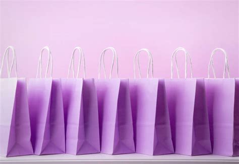 purple shopping bag stock  pictures royalty  images
