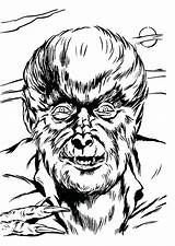 Coloring Pages Quality High Wolfman Monsters Universal Monster Halloween Book Horror Getcolorings Classic Colouring Printable Arcaneimages Tumblr sketch template