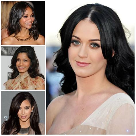 super dark hair colors  celebrities  haircuts hairstyles