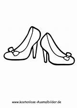 Schuhe Pumps Malvorlage Malvorlagen Ausmalbild Ausdrucken Bekleidung Stiefel Kleid Brautschuhe Besten Hosen Herrenschuhe sketch template