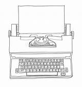 Typewriter sketch template