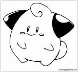 Cleffa Pokemon Coloring Pages Color Coloringpagesonly sketch template