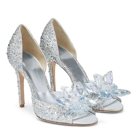 european wedding shoes female white drill rhinestone crystal shoes stiletto pointed red
