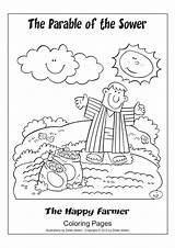 Parable Sower Coloring Pages Bible Activities Sunday Kids School Crafts Color Getcolorings Printable Azcoloring Stories sketch template
