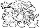 Mario Coloring Pages Galaxy Super Wii Bros Color Getcolorings Printable Getdrawings Characters Colorings sketch template