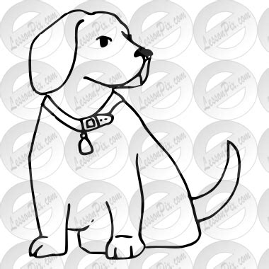 dog outline  classroom therapy  great dog clipart