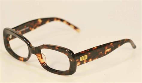 fossil vera tortoise shell plastic eyeglass frames designer style rx