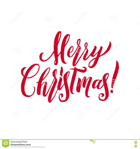 merry christmas red lettering inscription artistic