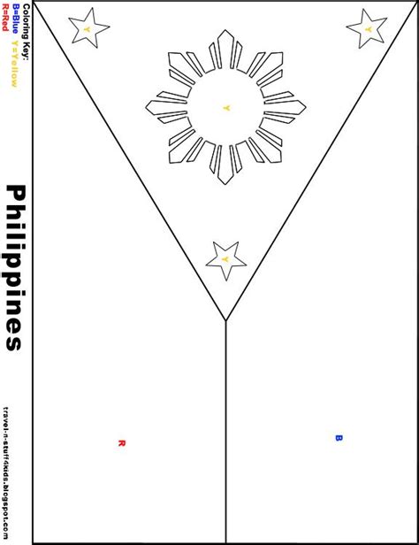 Printable Coloring Philippine Flag 7 Printable Coloring Pages