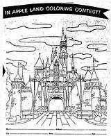 Coloring Disneyland Contests Win Trip Disney Prize Applesauce 1957 Jemima Aunt Alice Contest Apple Land Children Had First sketch template