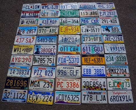 complete set   states usa license plates lot etsy
