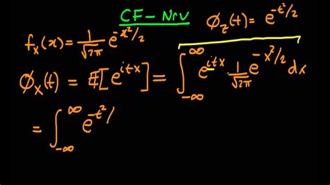 characteristic function   normal random variable part