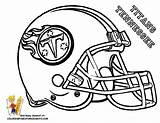 Nfl Coloring Pages Printable Kidsuki Football Titans Helmets sketch template