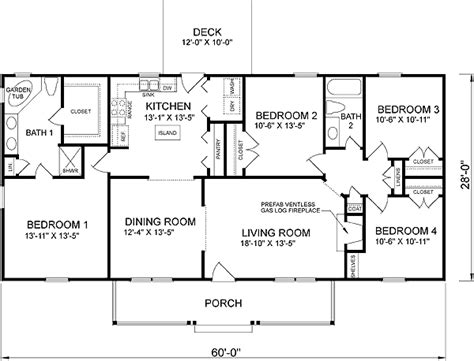 story  bedroom house floor plans home design ideas