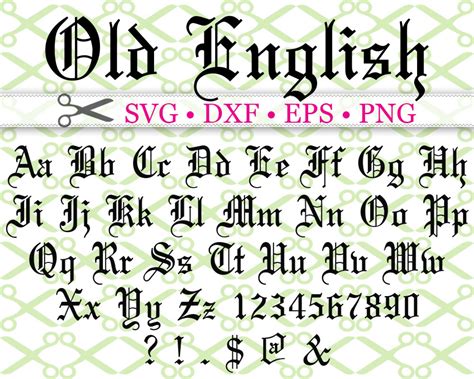english font svg  english alphabet svg  english letters
