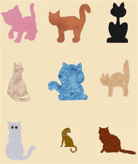 cat patterns  pattern section  basic cat shapes