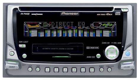 rare pioneer double  din car cdmp cassette spectrum analyzer stereo receiver ebay