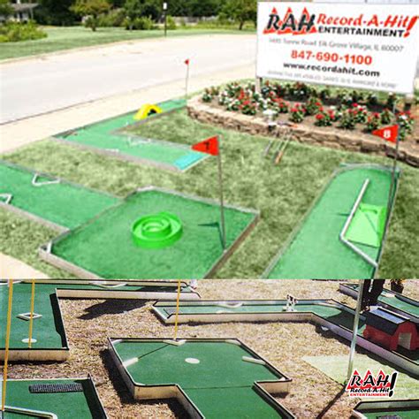 Mini Golf Course 9 Hole Record A Hit Entertainment Party Rental