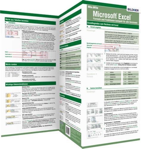 microsoft excel formeln und funktionen kompakt fuer alle versionen