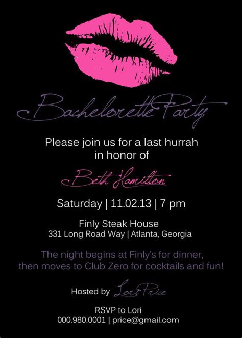 9 Best Images About Girls Night Out Happy Hour Invitations