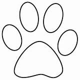 Paw Print Bobcat Clipart Clip Library Drawing sketch template