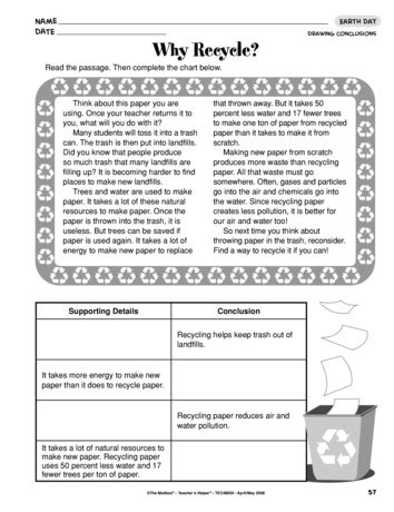recycle lesson plans  mailbox