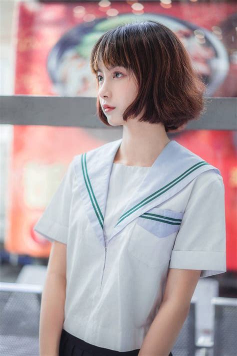 pin  hasenori  girl short hair beauty girl cute kawaii girl