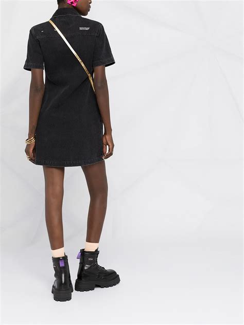 shop off white denim shirt dress with express delivery farfetch
