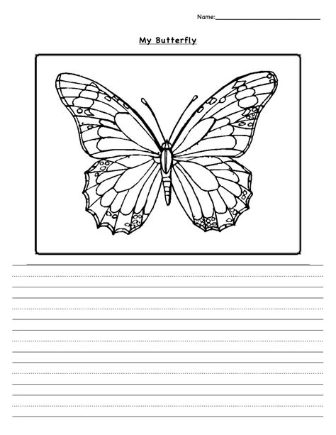 butterfly writingpdf butterfly camping crafts class pet