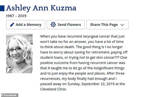 Pennsylvania Teacher 32 Writes Her Own Obituary After Losing Battle