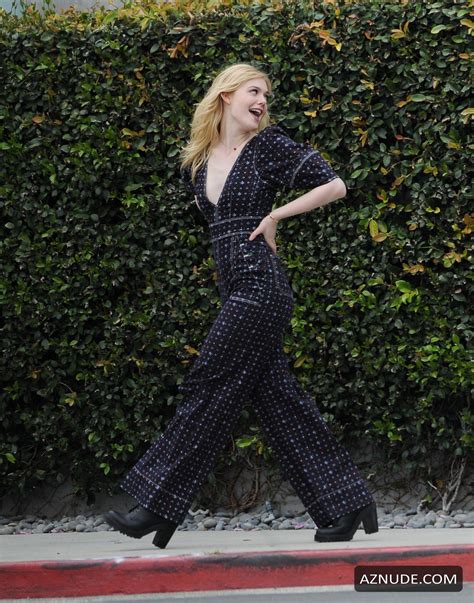Elle Fanning Sexy Seen Filming A Music Video For Teen
